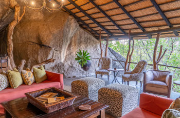  The main area at Amalinda Lodge