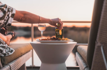 Sundowners overlooking the Chobe River