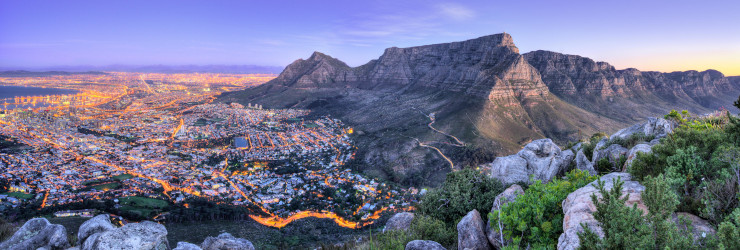 Gorgeous views over Table Mountain and Cape Town City