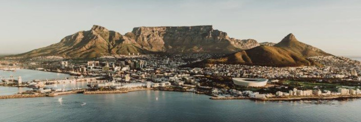 Beautiful View of Table Mountain and Cape Town City