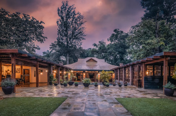 Arusha Coffee Lodge in the evening light