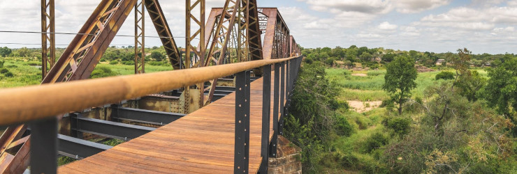 The historical Selati Bridge on where the Kruger Shalati is located