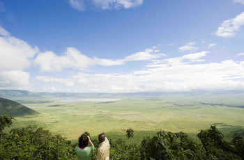 View into the Ngorongoro Crater