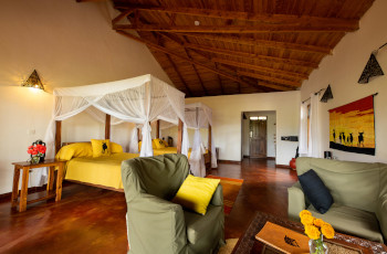 Vibrant rooms at Ngorongoro Farm House