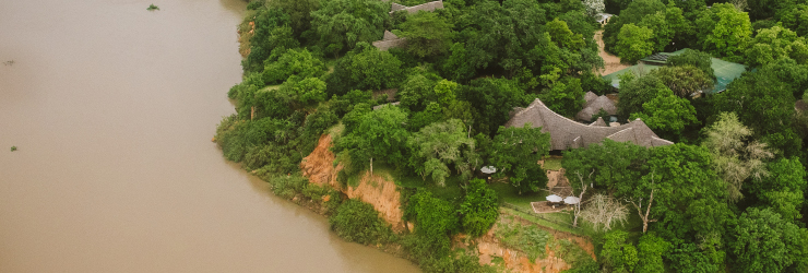 Rufiji River Camp set on the banks of the Rufiji River