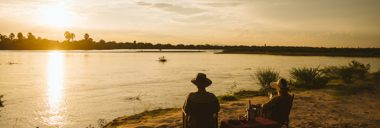  Sunset Views over the Rufiji River, Nyerere national park