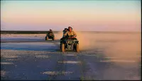 Sunset on the Makgadikgadi Salt Pans 