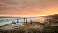 Sunset overlooking the beach at De Hoop Nature Reserve